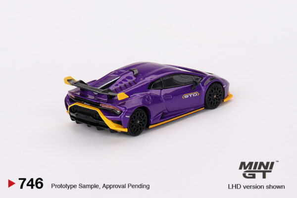 Mini GT - 746 Lamborghini Huracán STO Viola Pasifae - obrazek 3