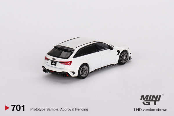 Mini GT - 701 Audi ABT RS6-R Glacier White Metallic - obrazek 3