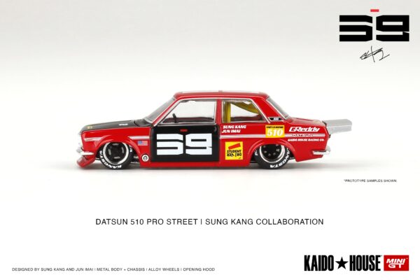Mini GT Kaido House - 003 Datsun Pro Street SK510 Red/Black - obrazek 2