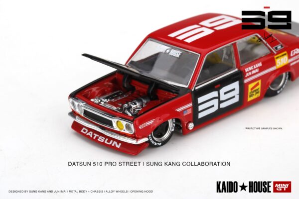 Mini GT Kaido House - 003 Datsun Pro Street SK510 Red/Black - obrazek 3