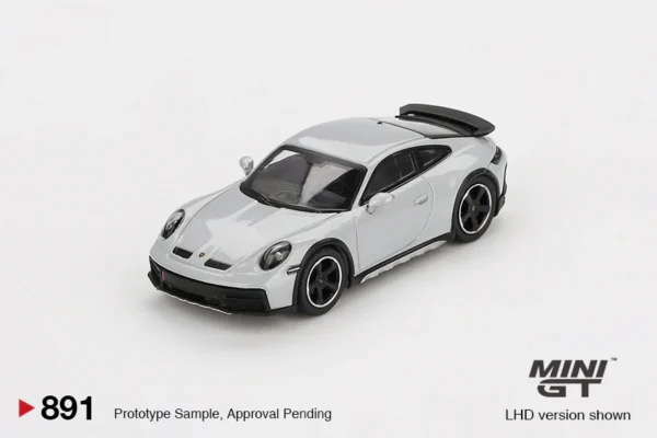 Mini GT - 891 Porsche 911 992 Dakar Ice Gray Metallic