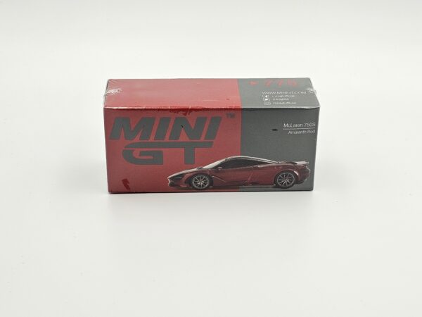 Mini GT - 775 McLaren 750S Amaranth Dark Red - obrazek 4