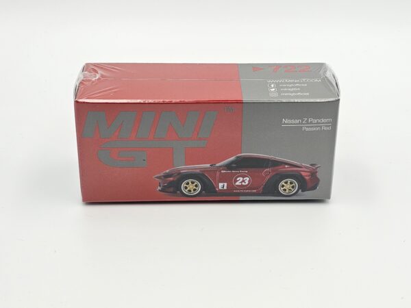 Mini GT - 722 NISSAN Z400 PANDEM 2023 Passion Red - obrazek 4