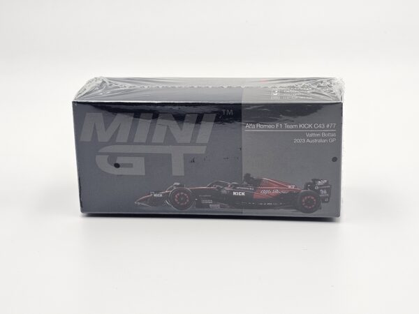 Mini GT - 729 Alfa Romeo F1 Team KICK C43 #77 Valtteri Bottas Australian GP - obrazek 2