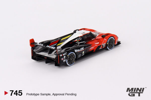 Mini GT - 745 Cadillac V-Series.R #31 Whelen Engineering Cadillac Racing 2023 IMSA Sebring 12 Hrs Winner - obrazek 3