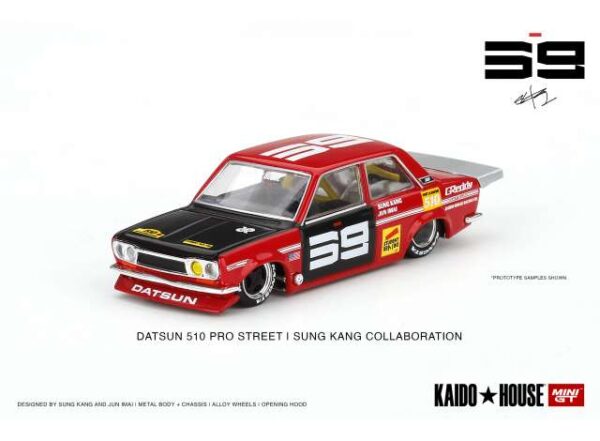 Mini GT Kaido House - 003 Datsun Pro Street SK510 Red/Black