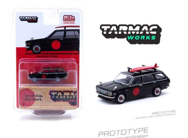 Tarmac Works  - Datsun Bluebird 510 Wagon Black - MIJO Special Edition - GLOBAL64