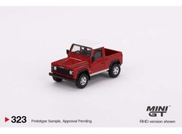 Mini GT - 323 Land Rover Defender 90 pick-up Red