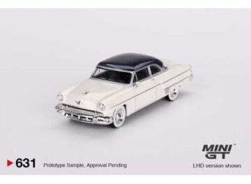 Mini GT - 631 Lincoln Capri 1954 Arctic White / Atlantic Blue