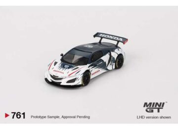 Mini GT - 761 Honda NSX GT3 EVO AlphaTauri Yuki Tsunoda 2023 Red Bull Formula Nurburgring