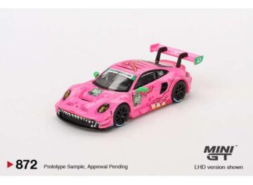 Mini GT - 872 Porsche 911 GT3 R #80 AO Racing 2023 IMSA Virginia Roxy MGT00872-L