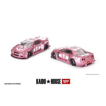Mini GT Kaido House - 128 NISSAN SKYLINE GT-R (R34) KHMG128