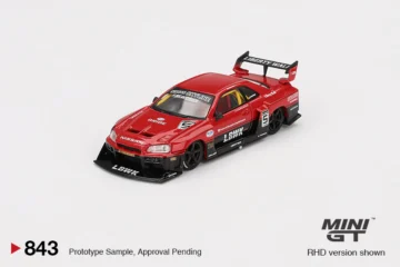 Mini GT- 843 Nissan Skyline GT-R (R34) Super Silhouette Red/Black 2024