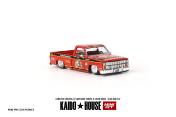 Mini GT Kaido House - 130 Chevrolet Silverado Tamiya  in.CLOD BUSTER in. Orange