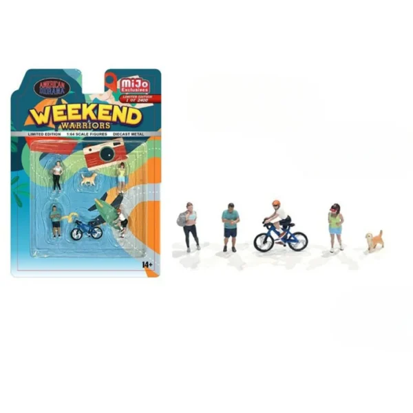 American Diorama - Weekend Warriors Diecast Figure's Ludziki Figurki