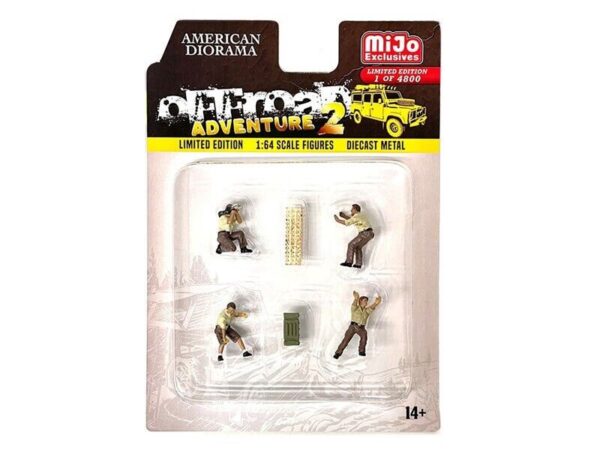 American Diorama - Off Road Adventure Mijo Figure Set #2, Various Ludziki Figurki