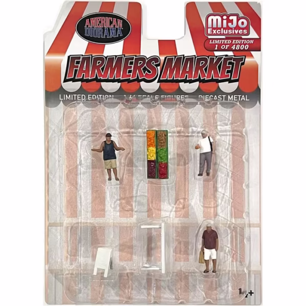 American Diorama - Farmers Market Figure Set, Various Ludziki Figurki