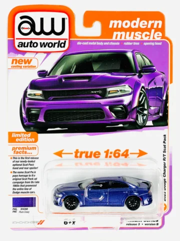 Auto World - Modern Muscle 2023 Dodge Charger Plum Crazy