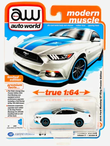 Auto World - Modern Muscle Petty's Garage 2016 Ford Mustang GT King