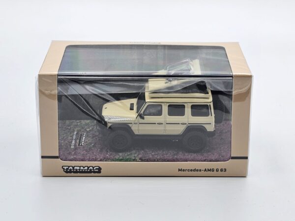 Tarmac Works - Mercedes-Benz G-Class G63 AMG Camping (Beige White) Kamper - obrazek 3