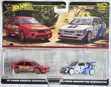 Hot Wheels CAR CULTURE - '87 FORD SIERRA COSWORTH '93 FORD ESCORT RS COSWORTH