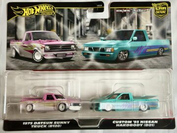 Hot Wheels CAR CULTURE - 1975 DATSUN SUNNY TRUCK (B120) CUSTOM '93 NISSAN HARDBODY (D21)