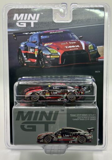 Mini GT - 861BL Nissan GT-R (R35) Nismo Gt3 #11 GAINER TANX GT-R MGT00861-BL