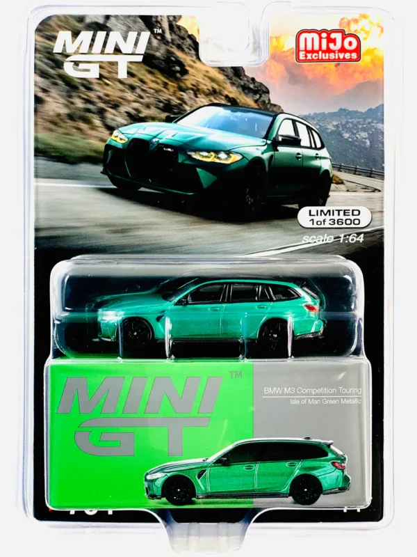 Mini GT - 764 Mijo Exclusive BMW M3 Competition Touring Isle of Man Green Metallic