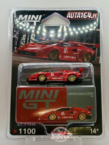 Mini GT - 1100BL LAMBORGHINI COUNTACH LB-WORKS RED (MGT01100-BL)