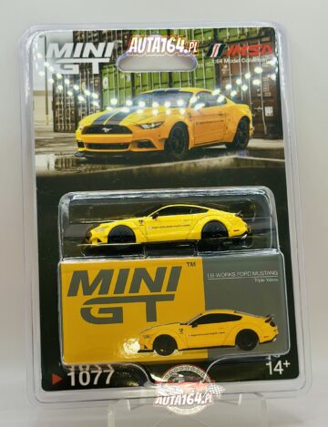 MINI GT - 1077BL LB-WORKS FORD MUSTANG YELLOW (MGT01077-BL)
