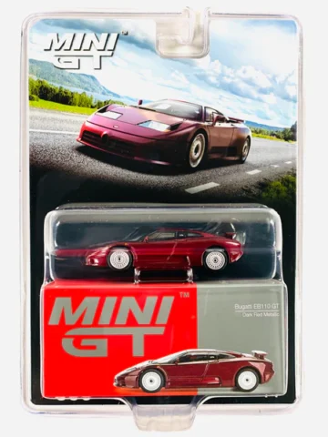 Mini GT - 806 Mijo Exclusive Bugatti EB110 GT Dark Red Metallic