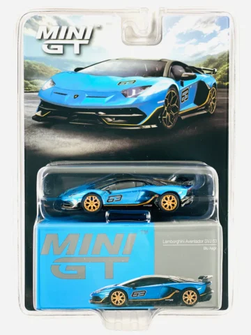 Mini GT - 784 Mijo Exclusive Lamborghini Aventador SVJ 63 Blu Aegir