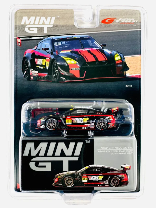 Mini GT -  754 Mijo Exclusive Nissan GT-R NISMO GT3 #360 “RUNUP RIVAUX GT-R” TOMEI SPORTS 2023