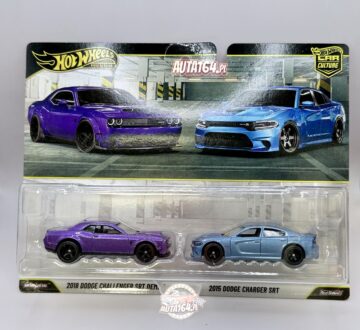 HOT WHEELS PREMIUM -2-pak- 2018 DODGE CHALLENGER SRT DEMON/2015 DODGE CHARGER SRT