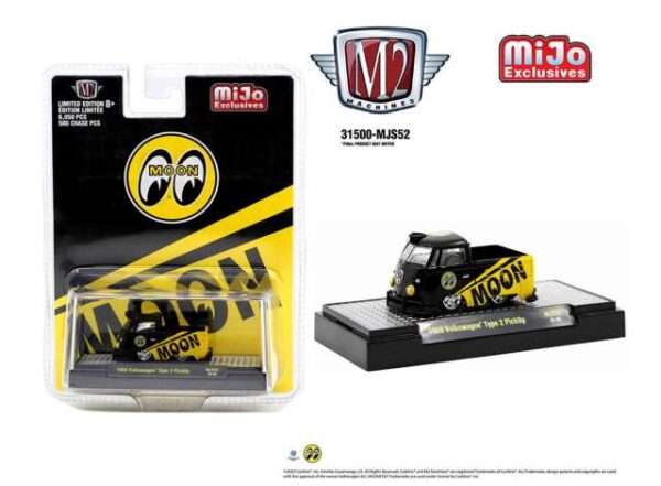 M2 Machines - 1960 Volkswagen Bus T2 Pick-Up Mooneyes Black/Yellow