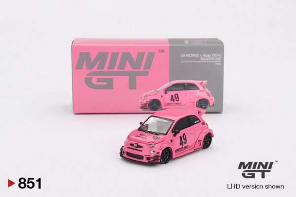 Mini GT - 851 Abarth LB-Works x Abas Works Pink