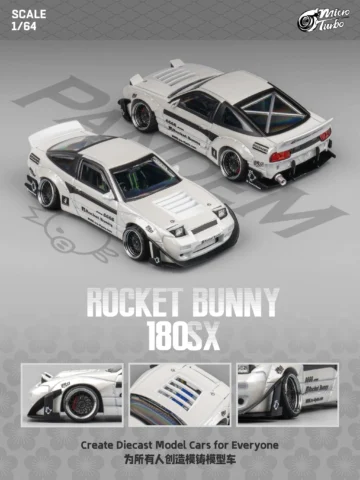 Microturbo - Custom 180SX Rocket Bunny - Metallic White