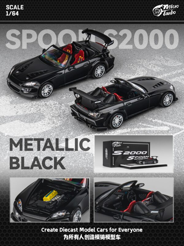 Microturbo - Custom S2000 Spoon - Metallic Black