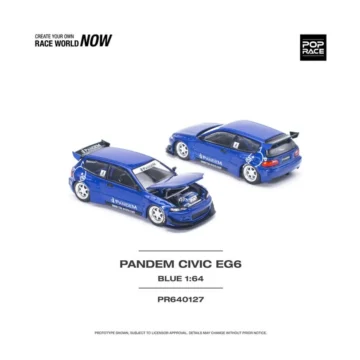 Pop Race - Honda Pandem Civic EG6, blue