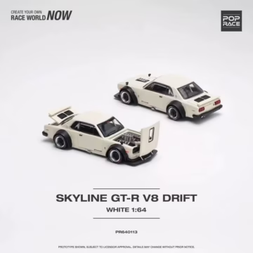Pop Race - Nissan Skyline GT-R V8 Drift White