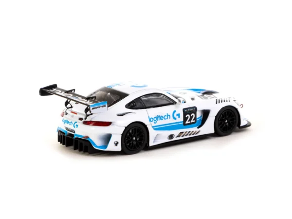 Tarmac Works - Mercedes-AMG GT3 Logitech G Race with Plastic Truck Packaging - Logitech Special Edition - HOBBY64 - obrazek 3