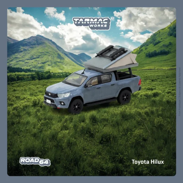 TARMAC WORKS - Toyota Hilux With Camping Tent Grey