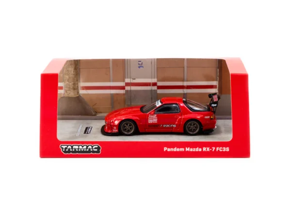 Tarmac Works - Pandem Mazda RX-7 FC3S Red - ROAD64 - obrazek 3