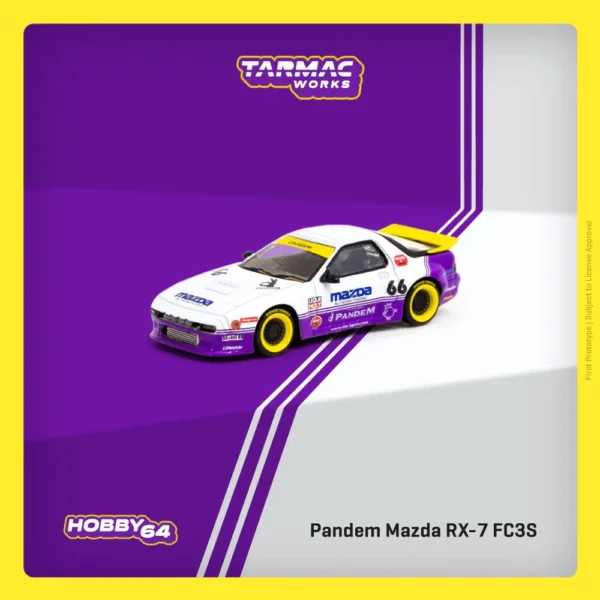 TARMAC WORKS - Pandem Mazda RX7 FC3S White/Purple