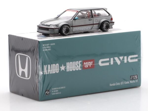 Mini GT Kaido House - 126 Honda Civic (EF) Kaido Works V1 - obrazek 5