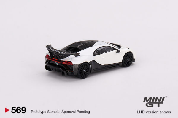 Mini GT - 569 Bugatti Chiron Pur Sport White - obrazek 3