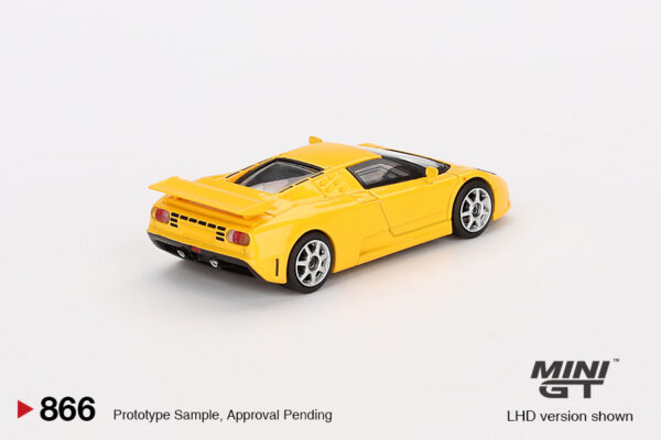 Mini GT - 866 Bugatti EB110 Super Sport Giallo Bugatti - obrazek 3