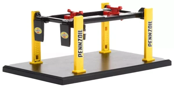 GreenLight - Pennzoil Four-Post Lift Series 3 Black/Yellow Podnośnik