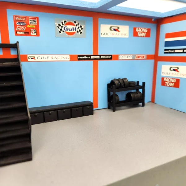 American Diorama - Gulf Garage Diorama Garaż - obrazek 3