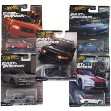 Hot Wheels Premium Fast & Furious zestaw 5 autek